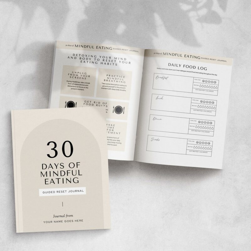 30 Days of Mindful Eating - Guided Reset Journal